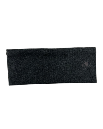 S747E Grey Solid Ribbed Cotton Headband